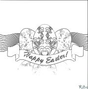 Paskah Halaman Pewarna Boleh Cetak